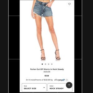 Agolde Parker shorts NWOT